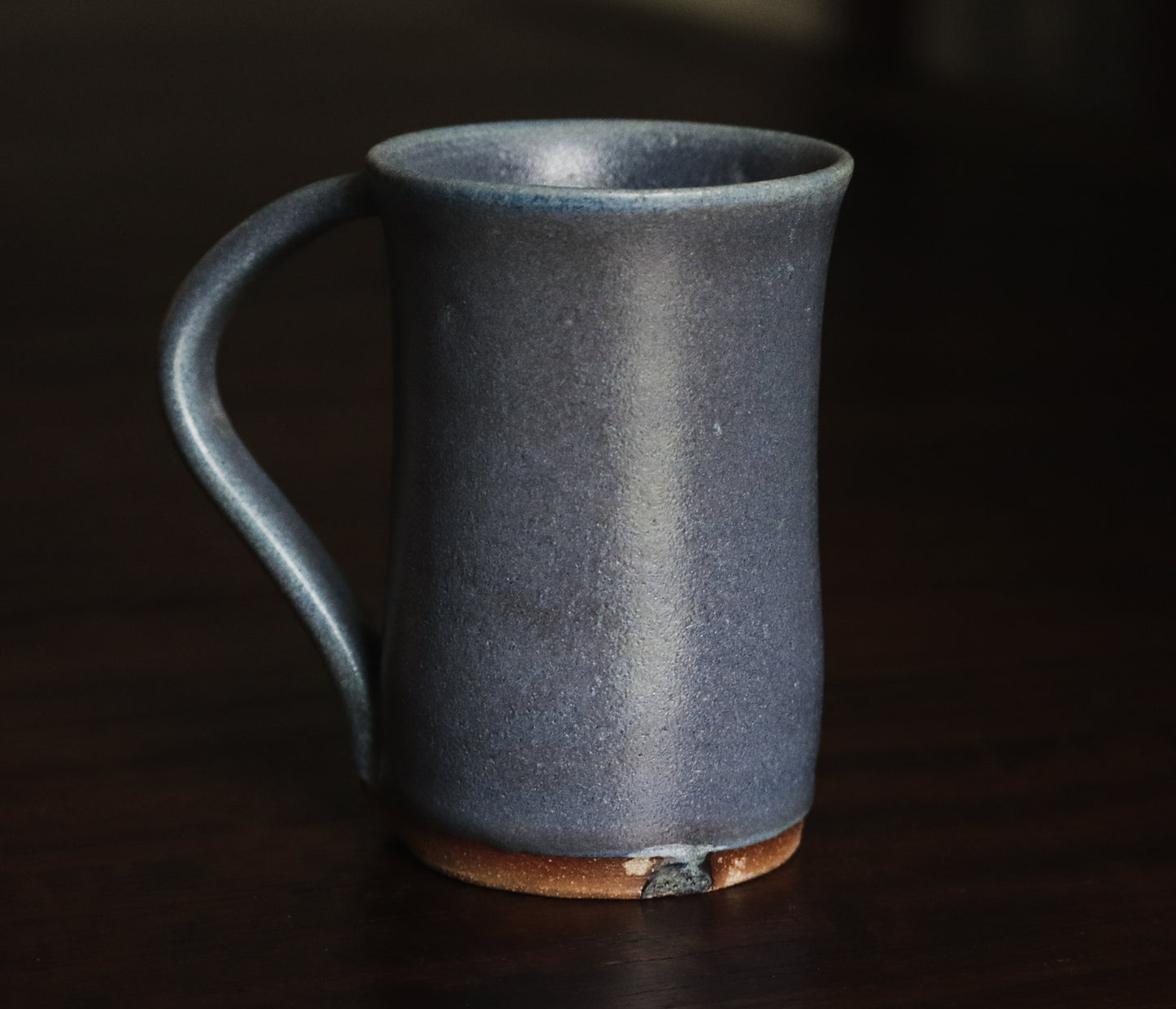 Handthrown Matte Blue Mug set of 4