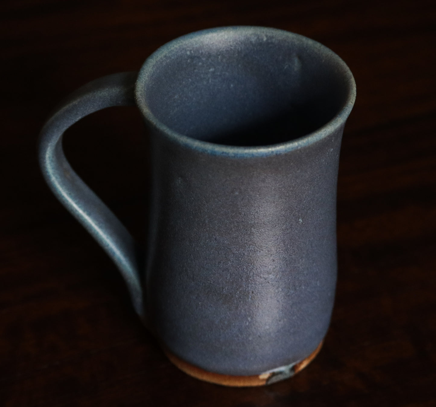 Handthrown Matte Blue Mug set of 4