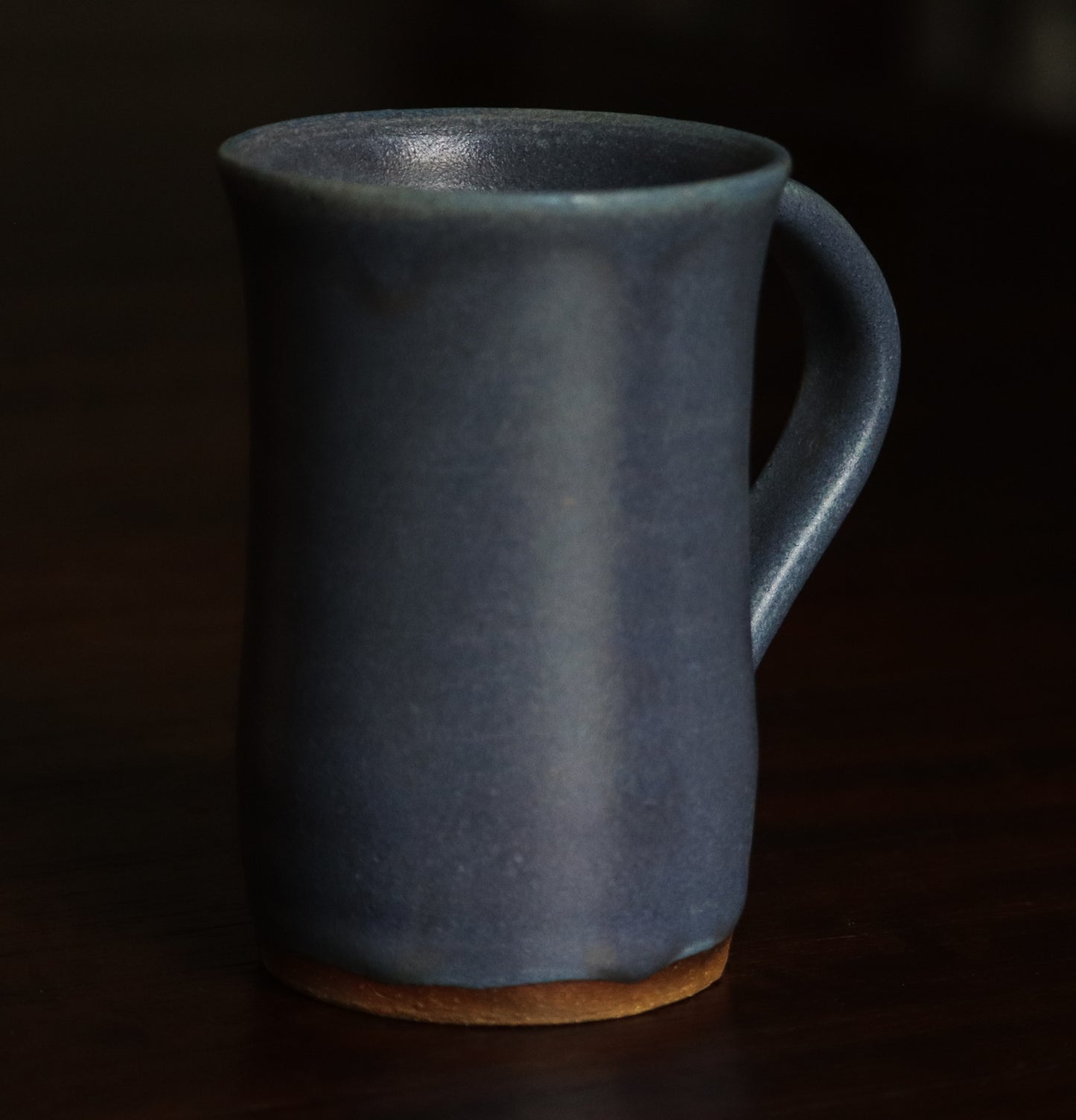 Handthrown Matte Blue Mug set of 4