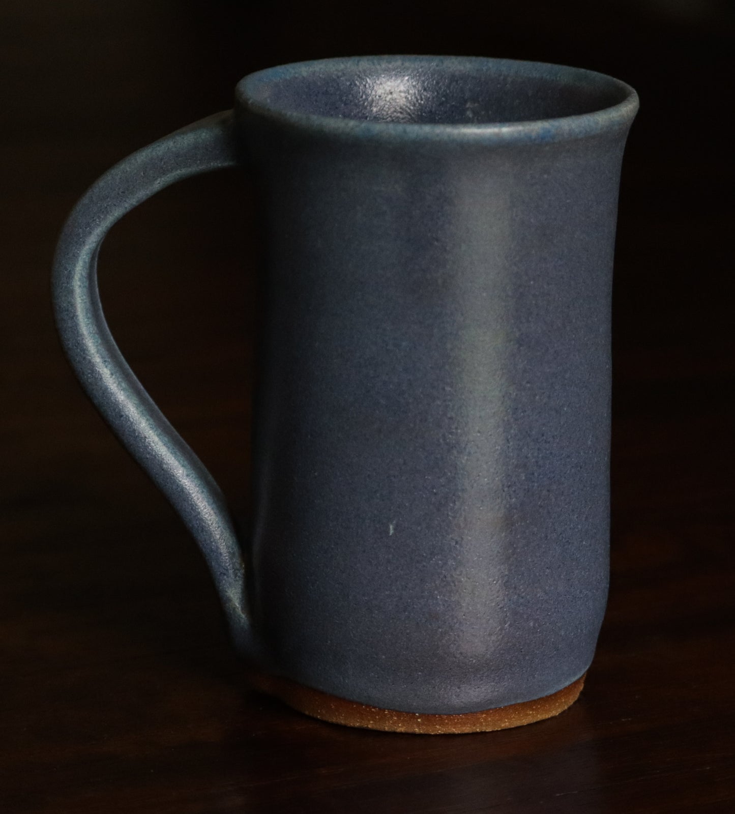 Handthrown Matte Blue Mug set of 4