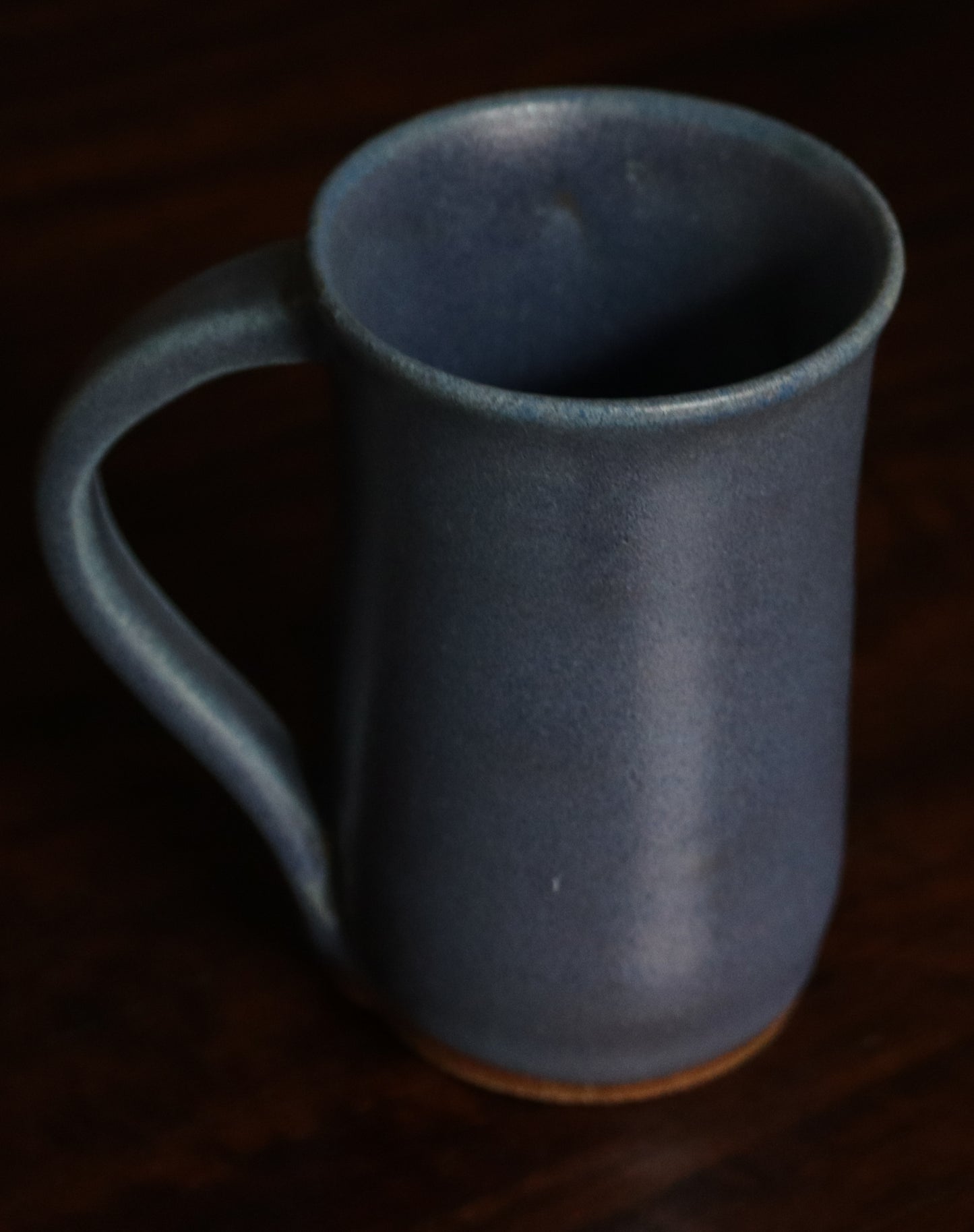 Handthrown Matte Blue Mug set of 4