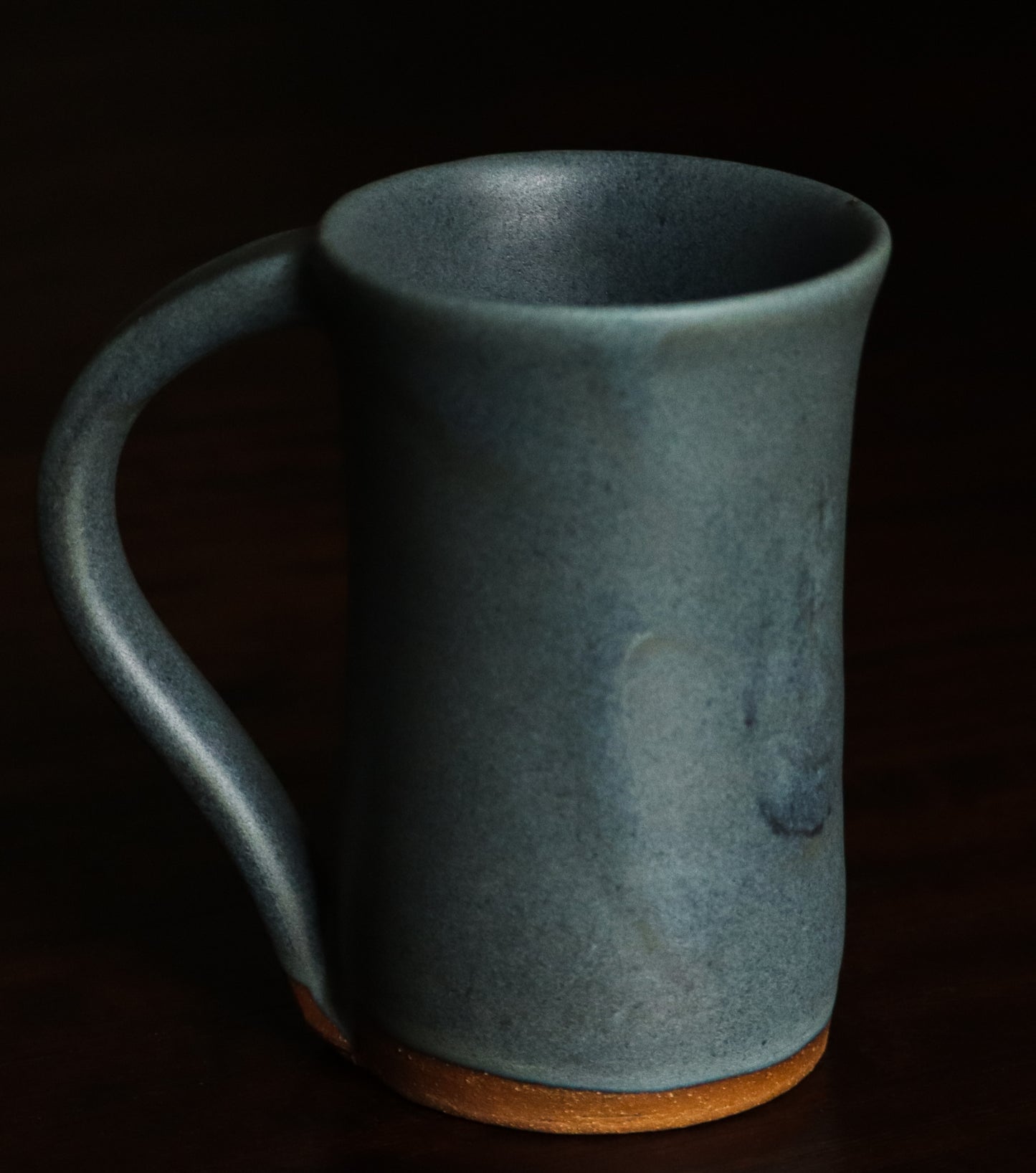 Handthrown Matte Blue Mug set of 4