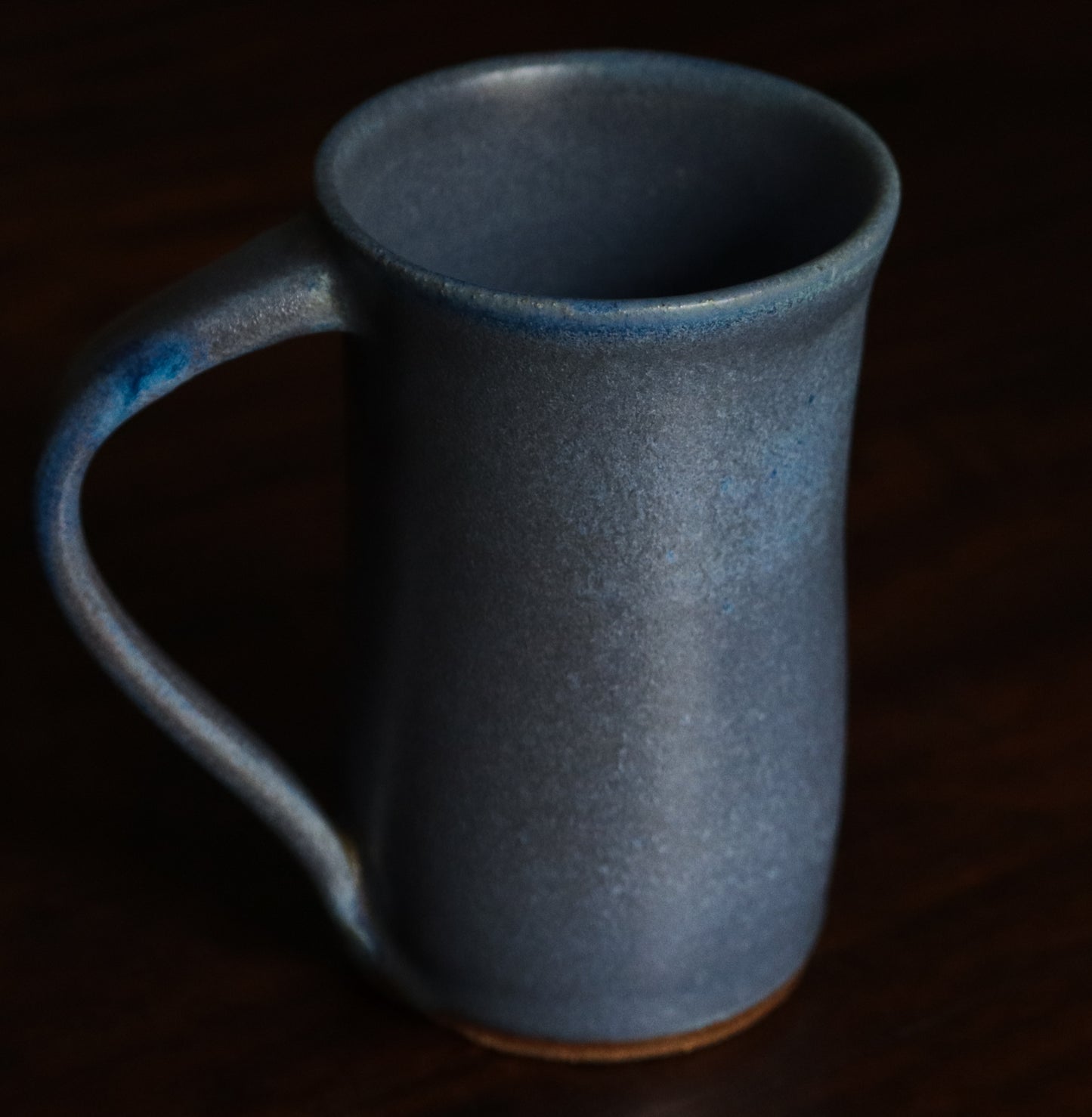 Handthrown Matte Blue Mug set of 4