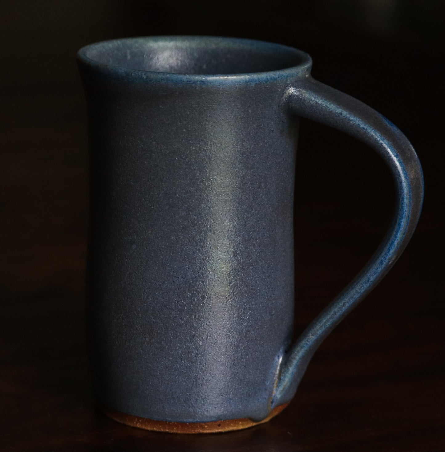 Handthrown Matte Blue Mug set of 4
