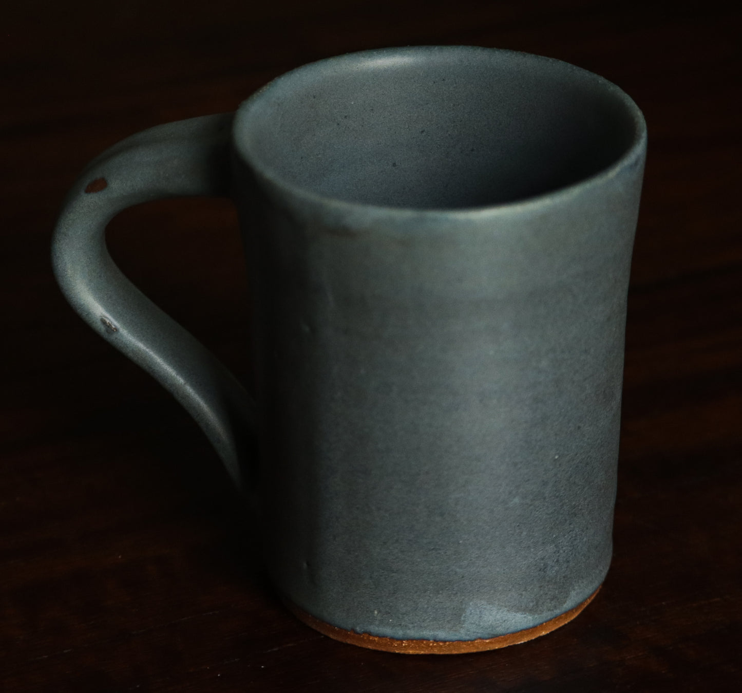 Handthrown Matte Blue Mug set of 6