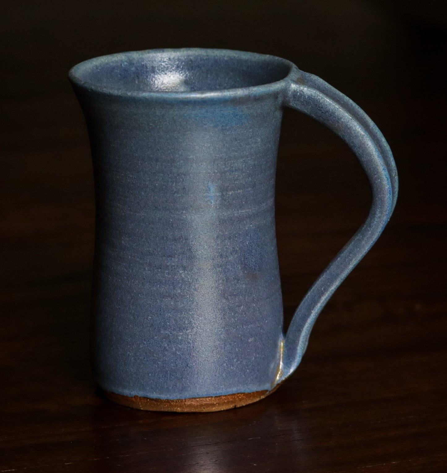 Handthrown Matte Blue Mug Set of 2