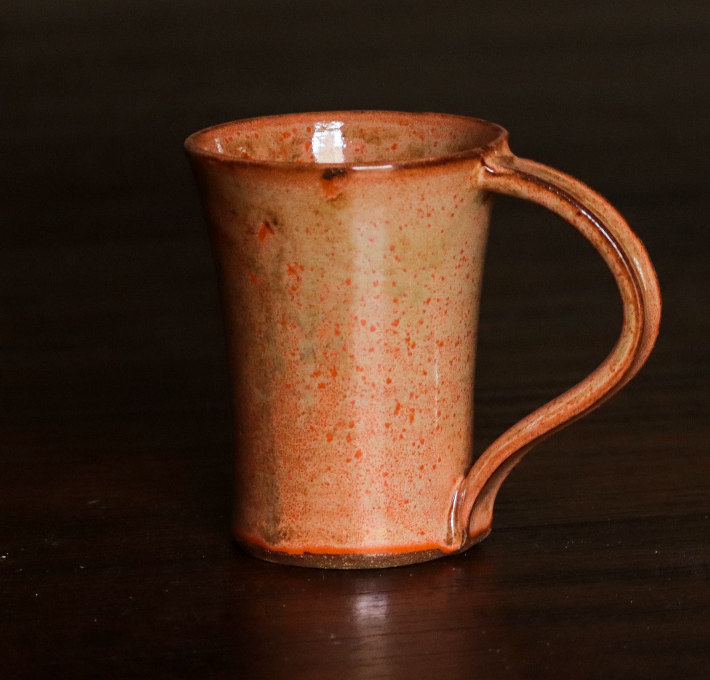 Handthrown Autumn Orange Mug