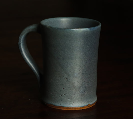 Handthrown Matte Blue Mug set of 6