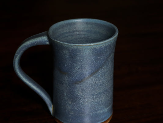 Handthrown Matte Blue Mug