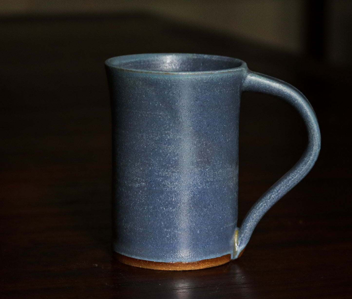 Handthrown Matte Blue Mug