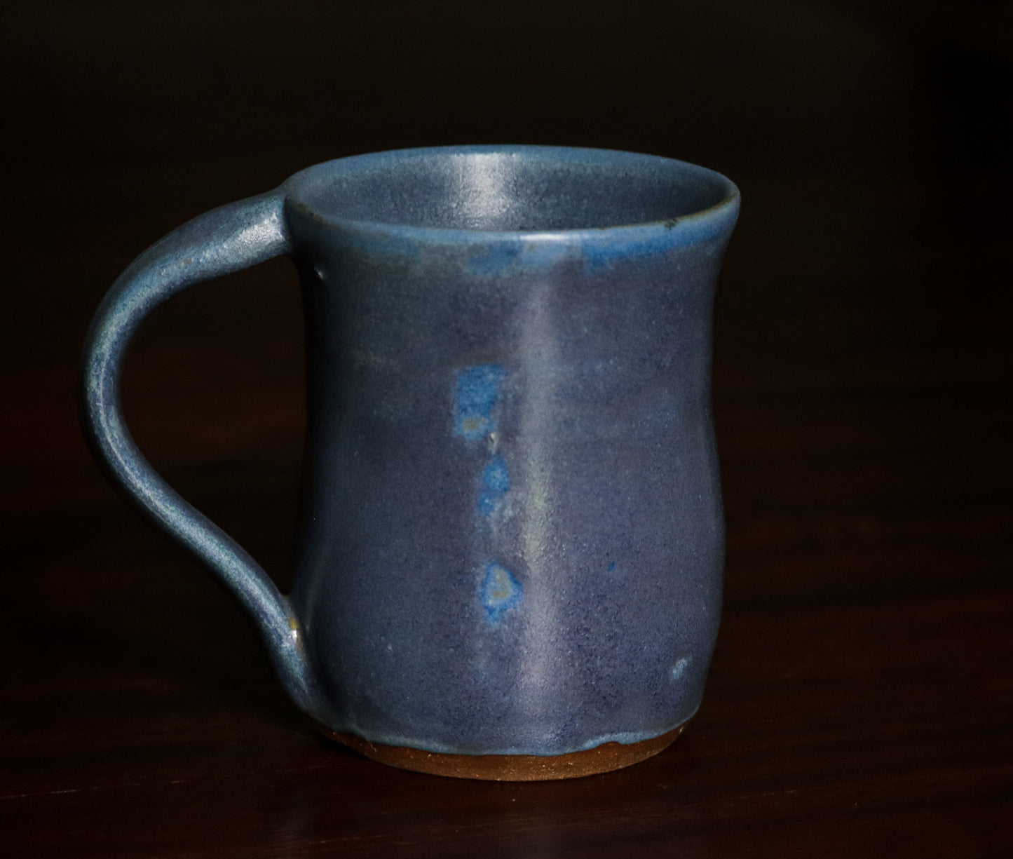 Handthrown Matte Blue Mug