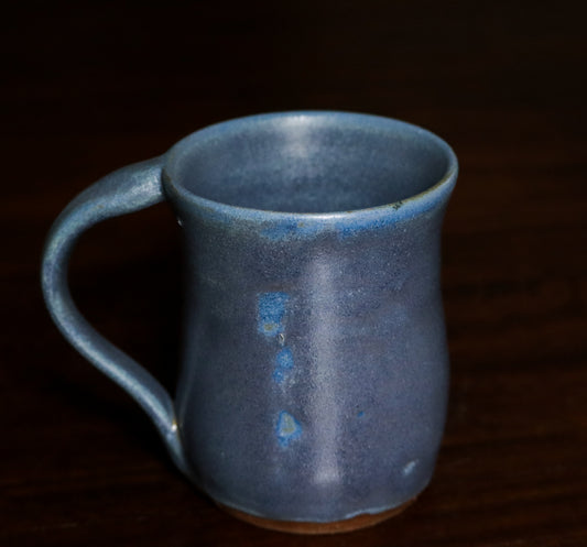 Handthrown Matte Blue Mug