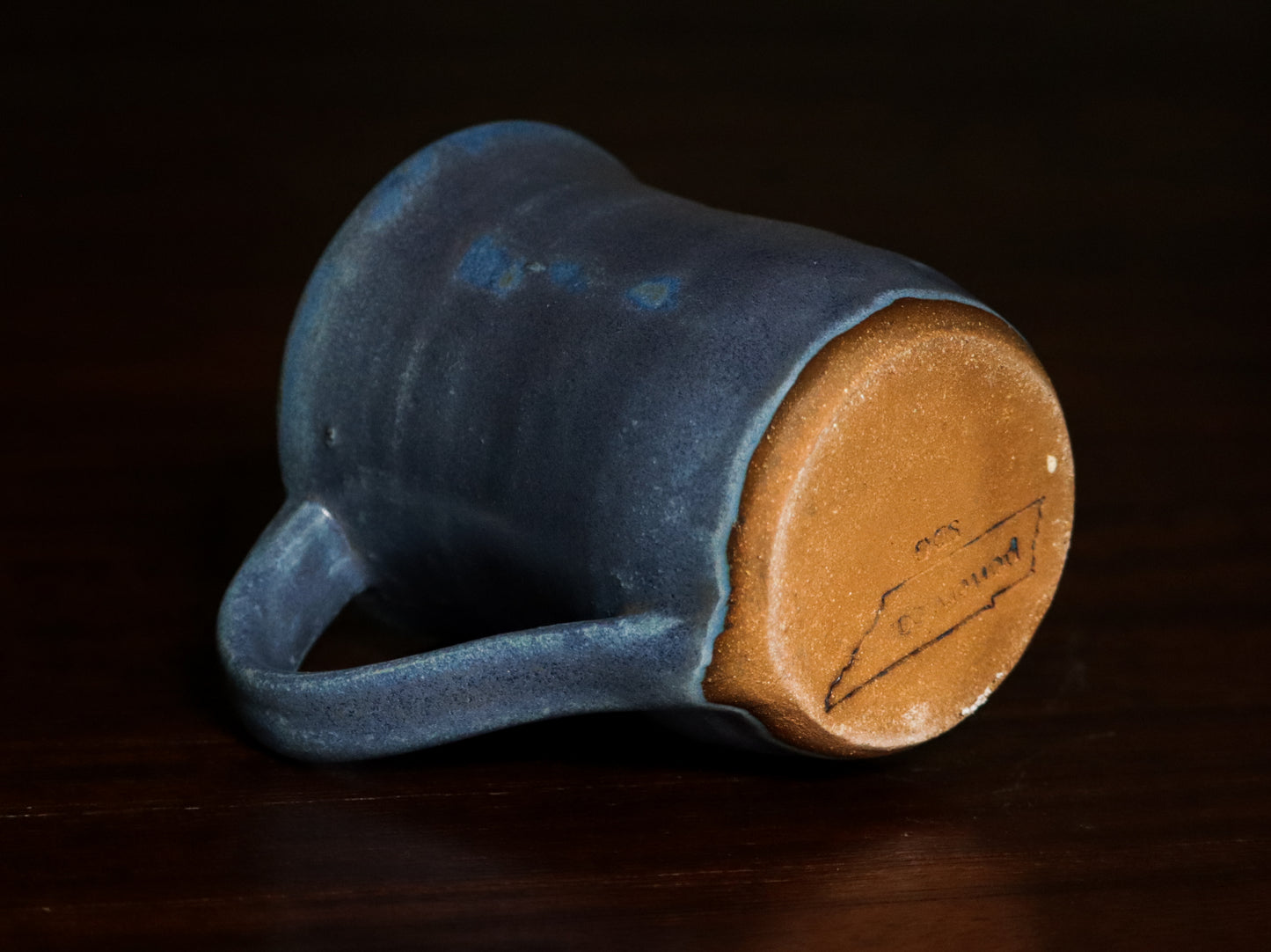 Handthrown Matte Blue Mug