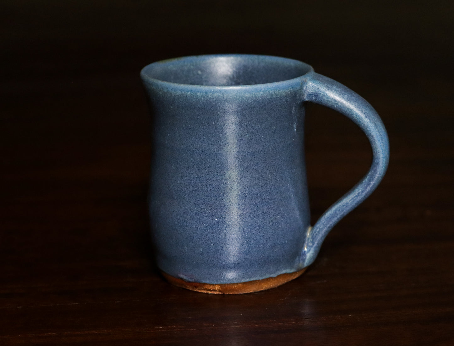 Handthrown Matte Blue Mug